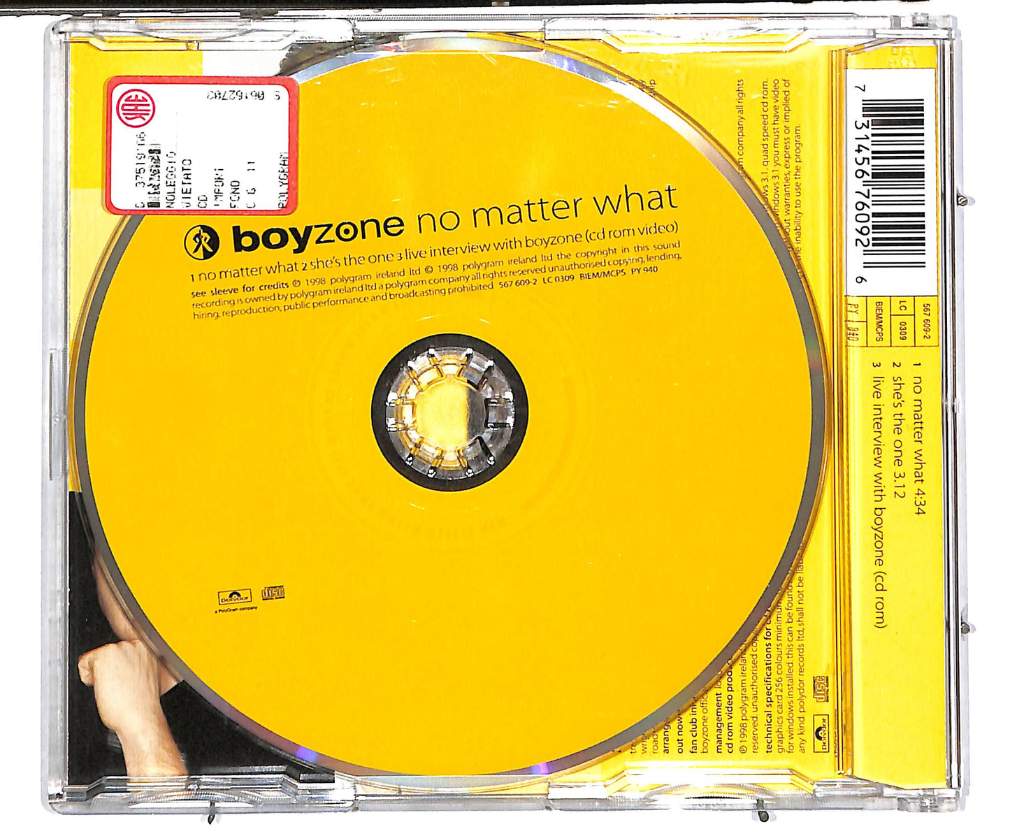 EBOND Boyzone - No Matter What CD CD038130