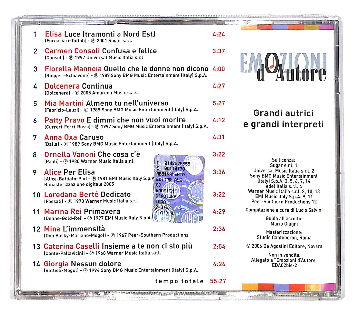 EBOND Various - Grandi Autrici E Grandi Interpreti EDITORIALE CD CD038202