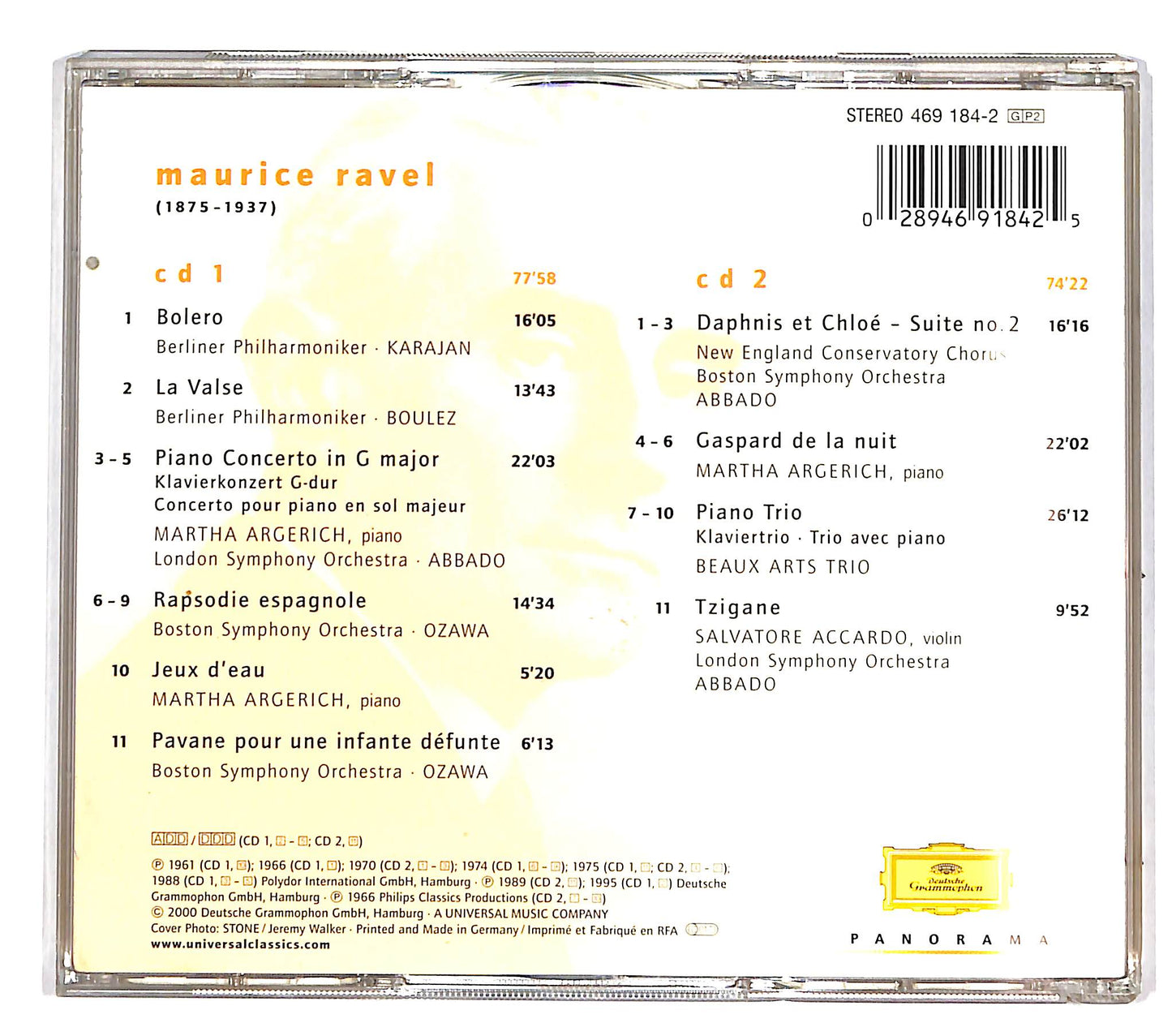 EBOND Panorama - Maurice Ravel CD CD038209