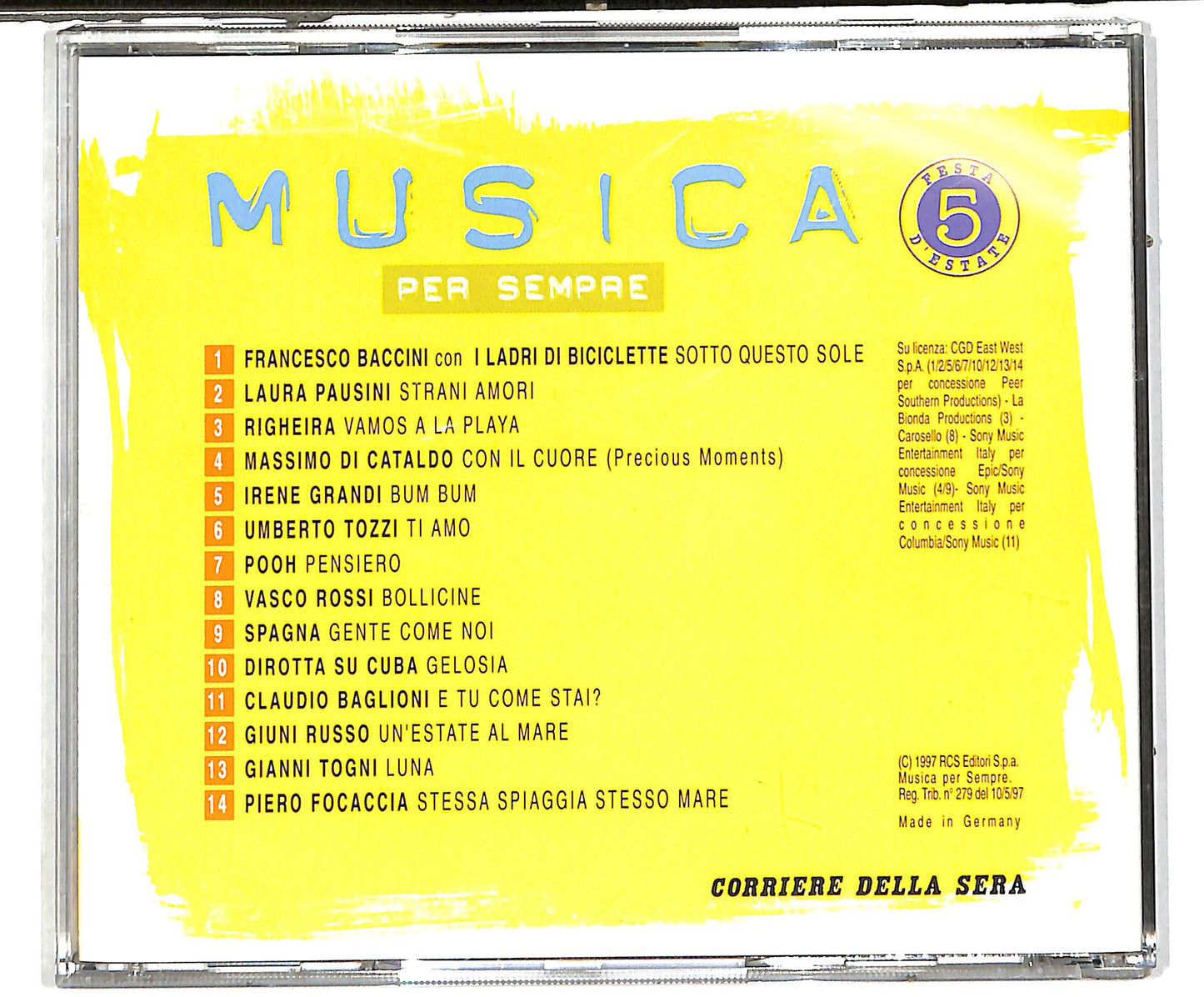 EBOND Musica Per Sempre 5 - Festa D'Estate EDITORIALE CD CD038407
