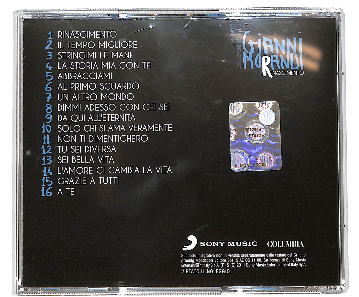 EBOND Gianni Morandi - Rinascimento - Collezione 2011 CD CD038413