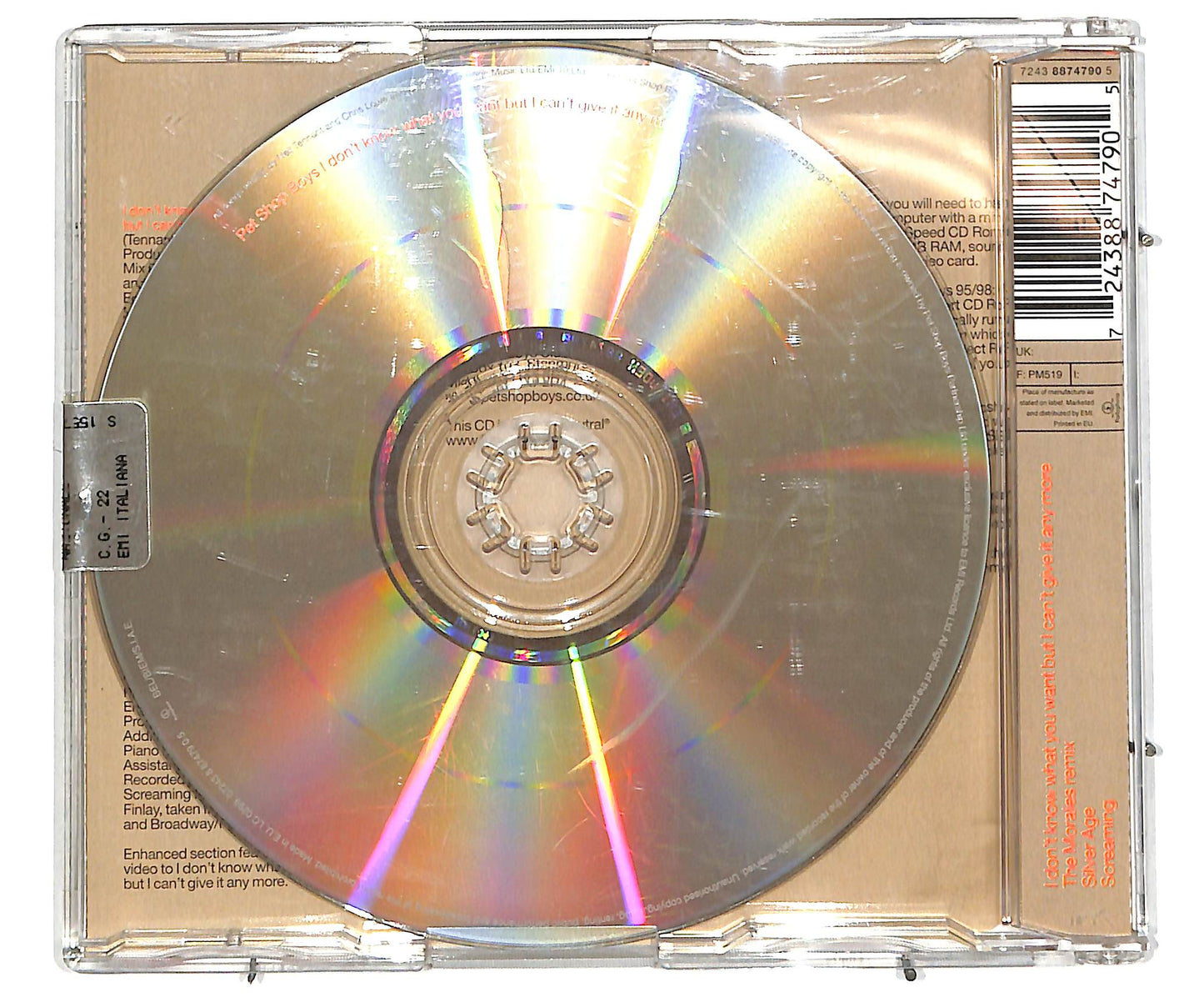 EBOND Pet Shop Boys - I Don't Know What You Want But I Can't Give It Any More CD CD038450