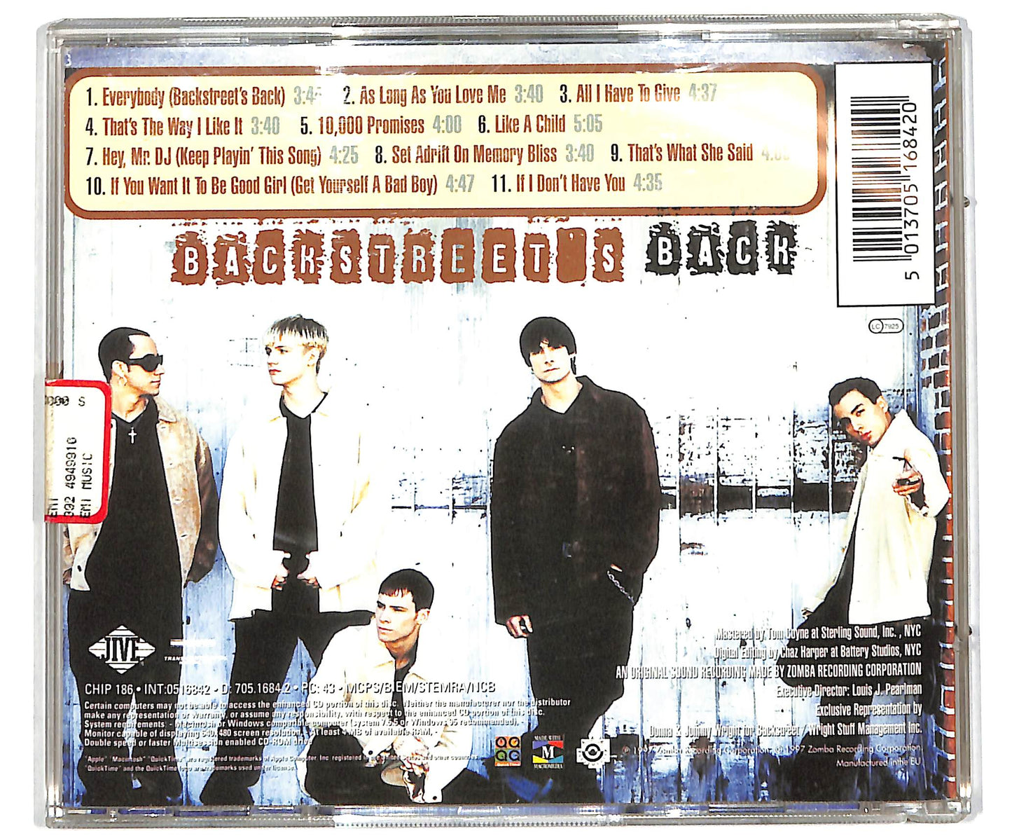 EBOND Backstreet Boys - Backstreet's Back CD CD038525