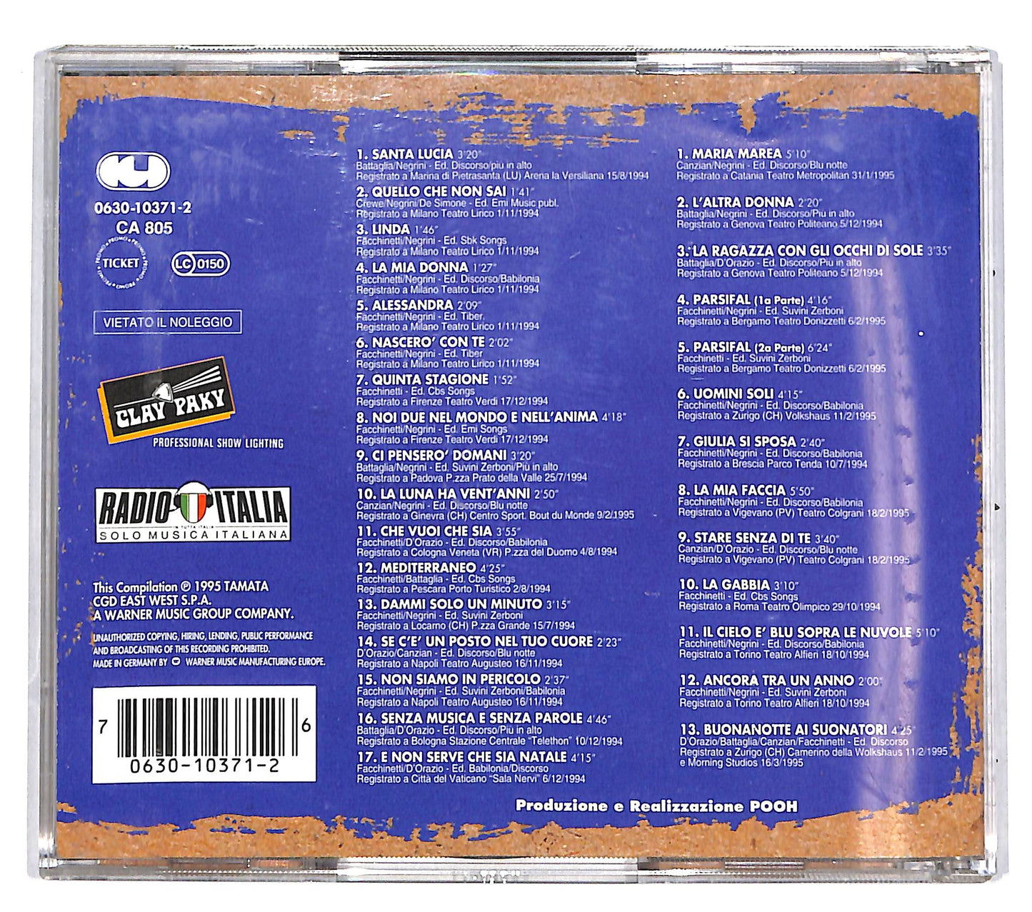 EBOND Pooh - Buonanotte Ai Suonatori CD CD038602