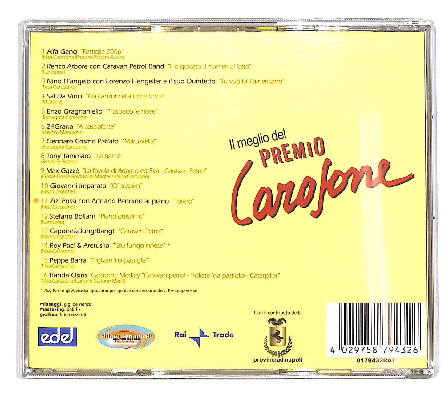 EBOND Various - Il Meglio Del Premio Carosone CD CD038610