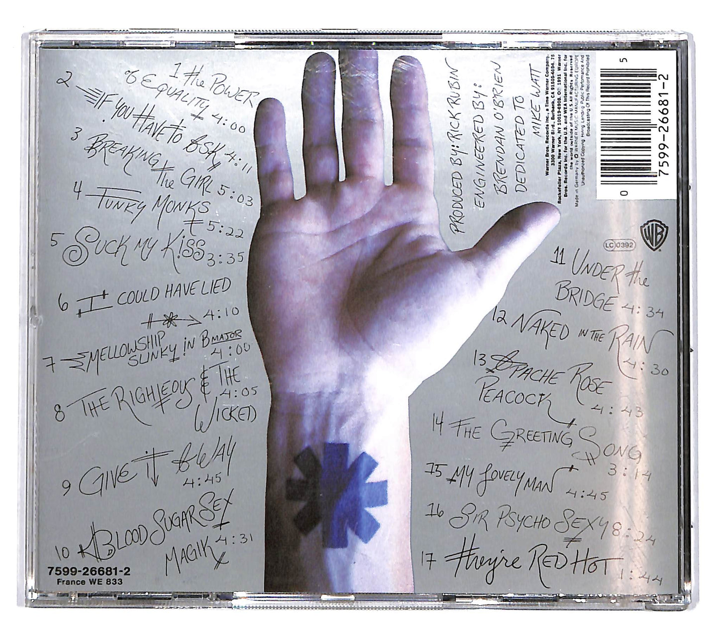 EBOND Red Hot Chili Peppers - Blood Sugar Sex Magik CD CD038633