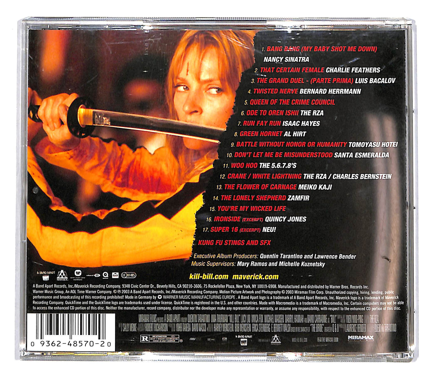 EBOND Various - Kill Bill Vol. 1 ( Original Soundtrack) CD CD038650
