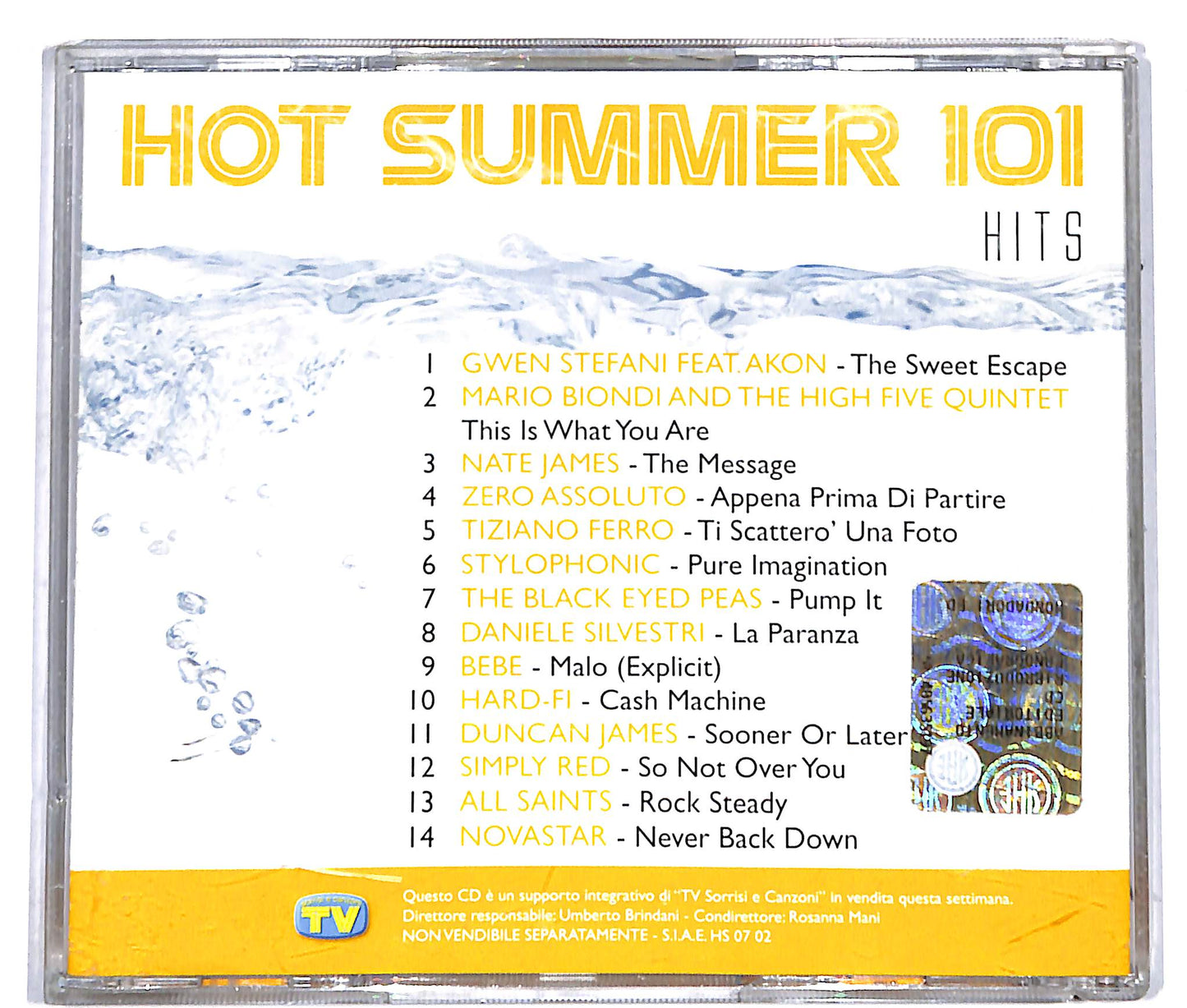 EBOND Hot Summer 101 Hits Vol. 2 - EDITORIALE CD CD038710