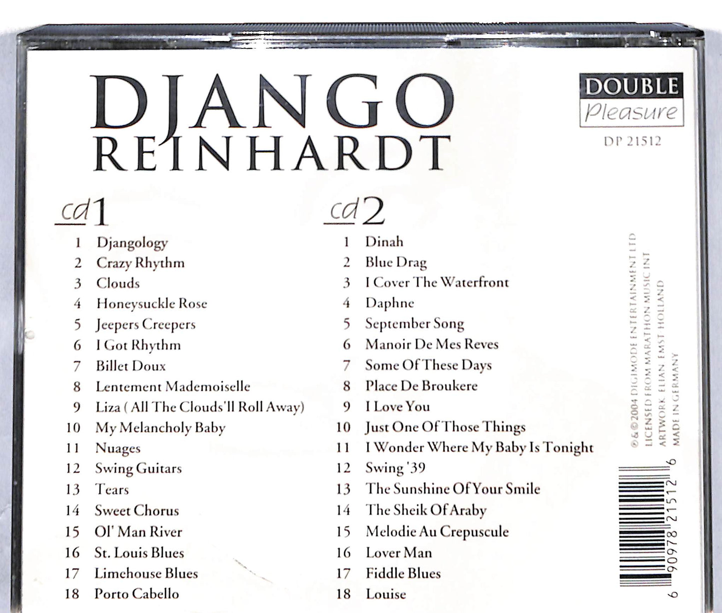 EBOND Django Reinhardt - Djangology CD CD038755