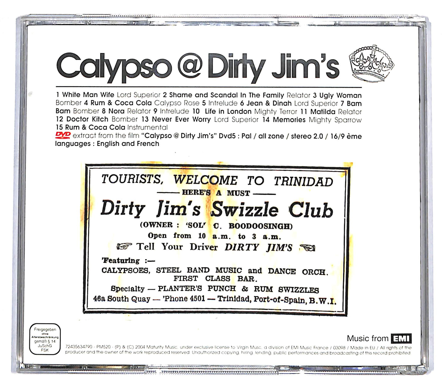 EBOND Original Calypso @ Dirty Jim's CD CD038762