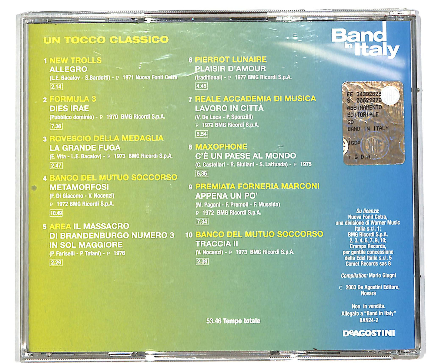 EBOND Un Tocco Classico EDITORIALE CD CD038844