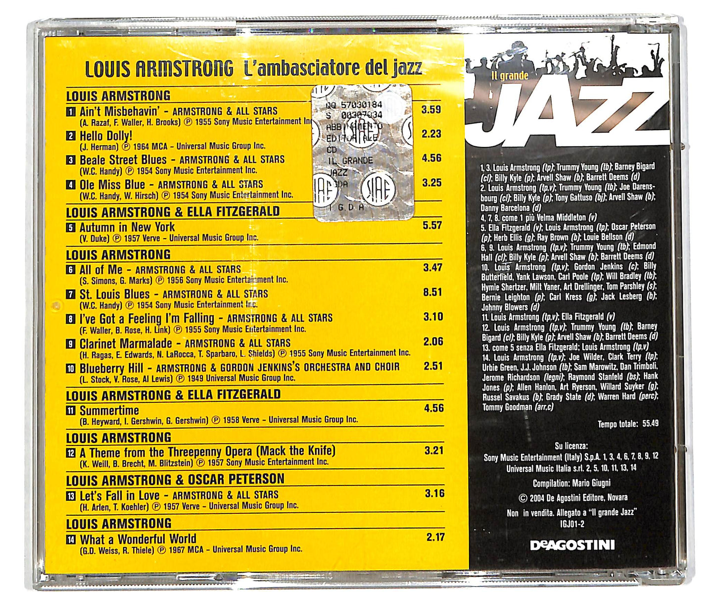 EBOND Louis Armstrong - L'ambasciatore Del Jazz EDITORIALE CD CD038853