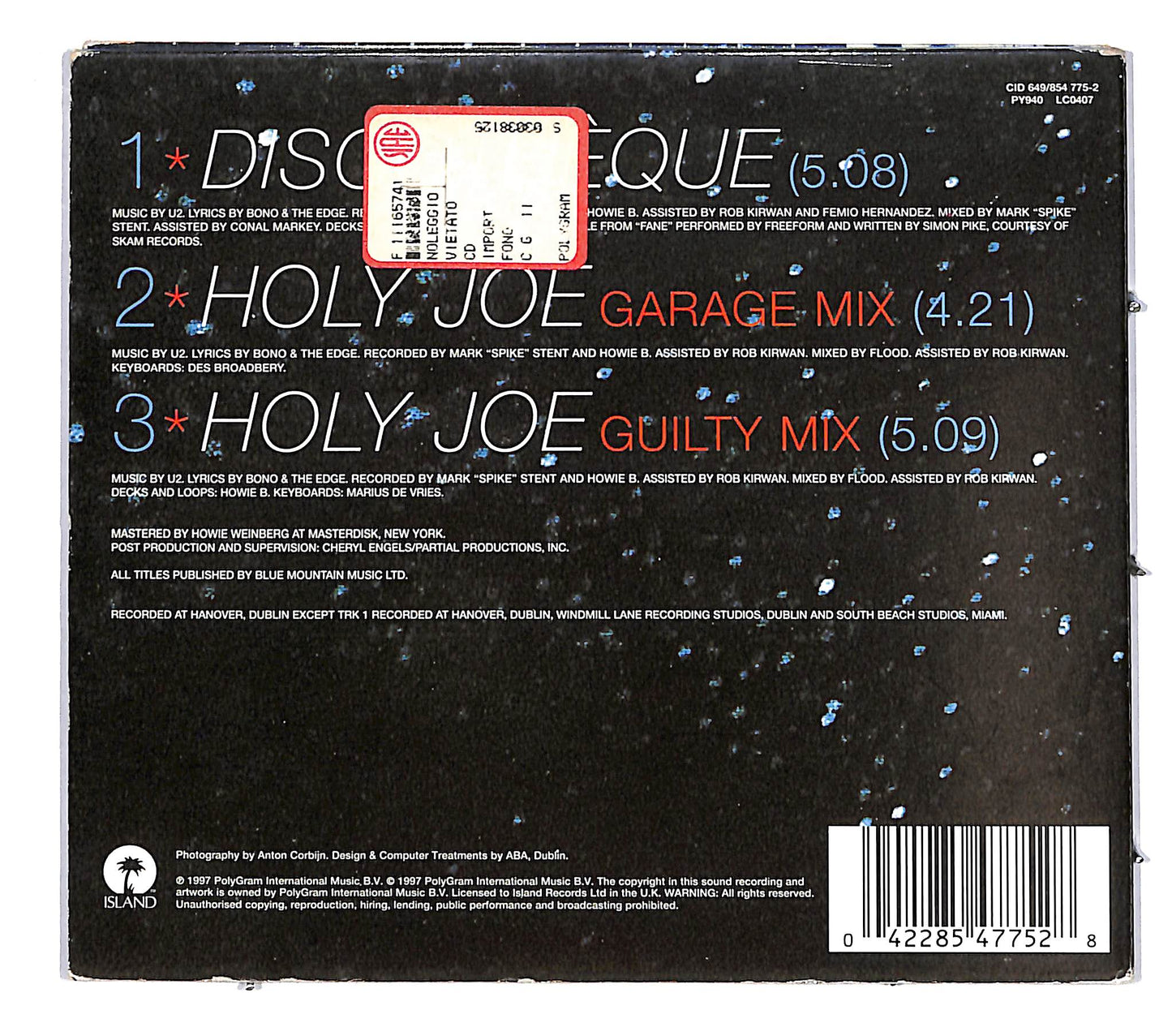 EBOND U2 - Discotheque CD CD038911