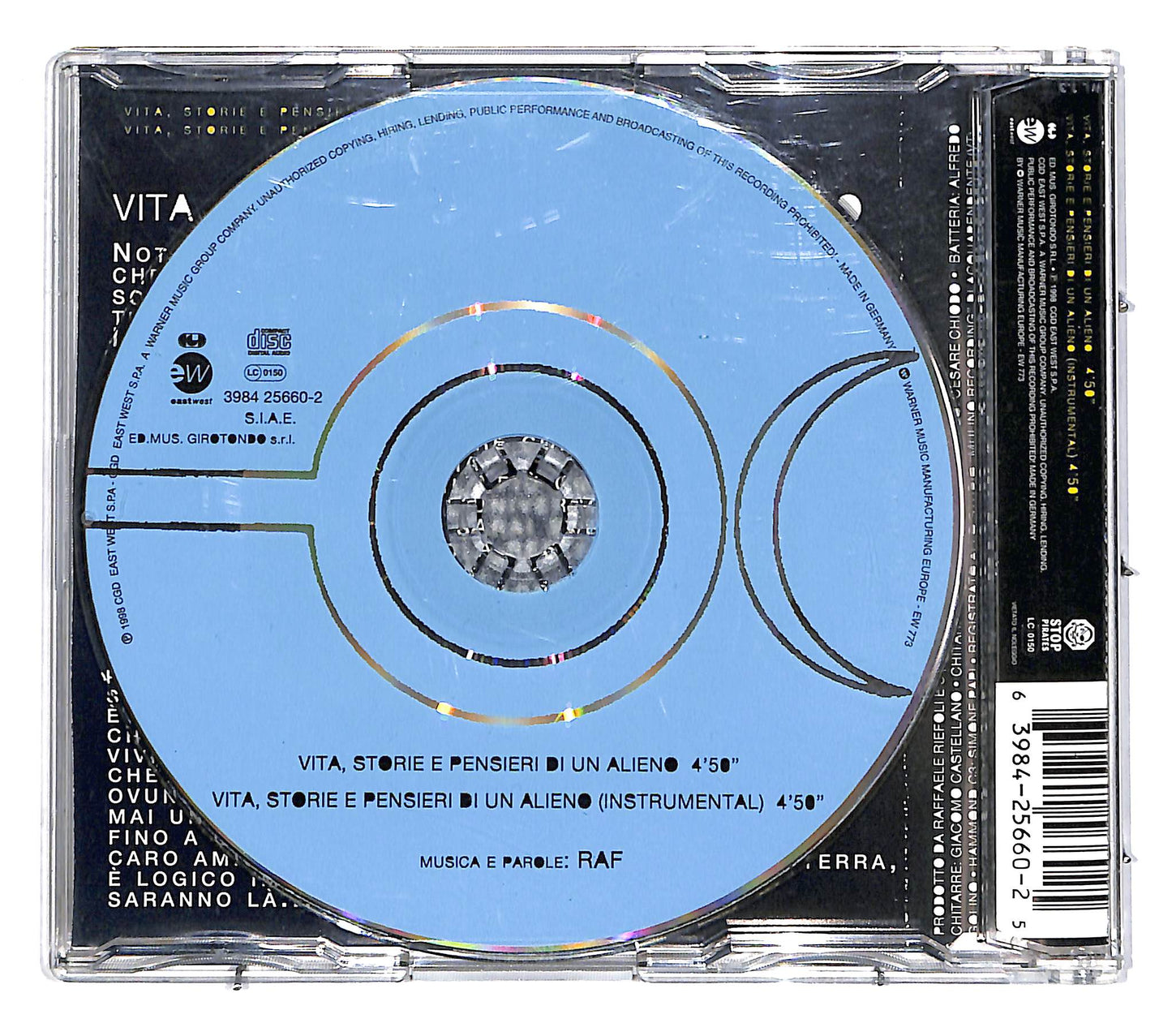 EBOND RAF - Vita, Storie E Pensieri Di Un Alieno CD CD038912
