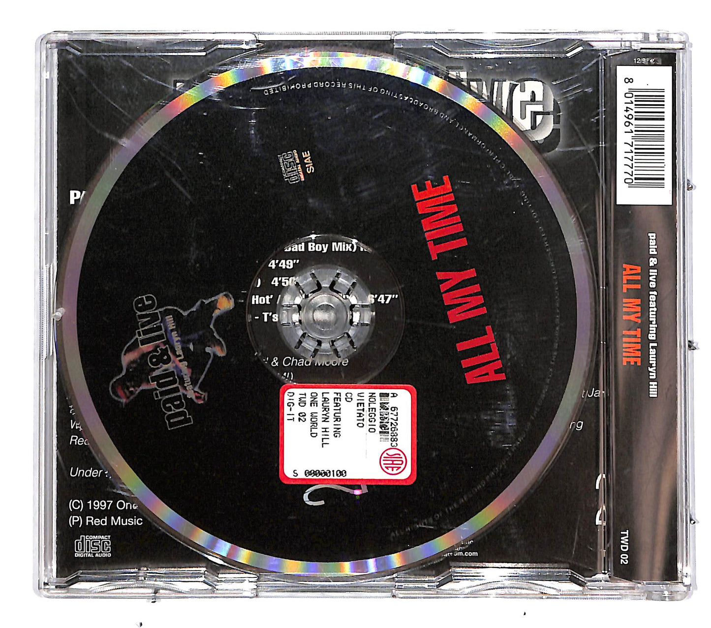 EBOND Paid & Live Featuring Lauryn Hill - All My Time CD CD038935
