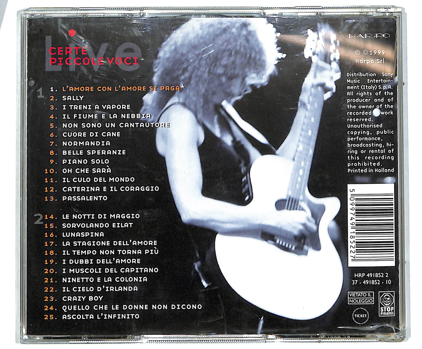 EBOND Fiorella Mannoia - Certe Piccole Voci Live CD CD039133