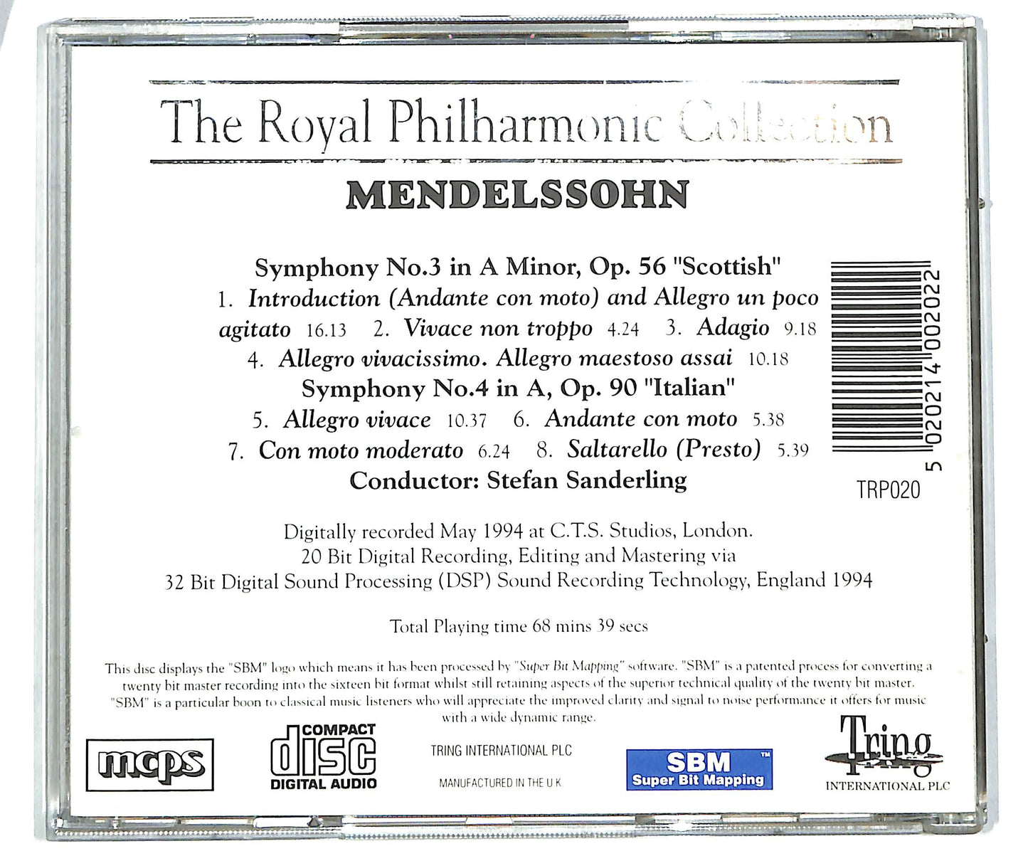 EBOND Mendelssohn - The Royal Philharmonic Collection CD CD039136