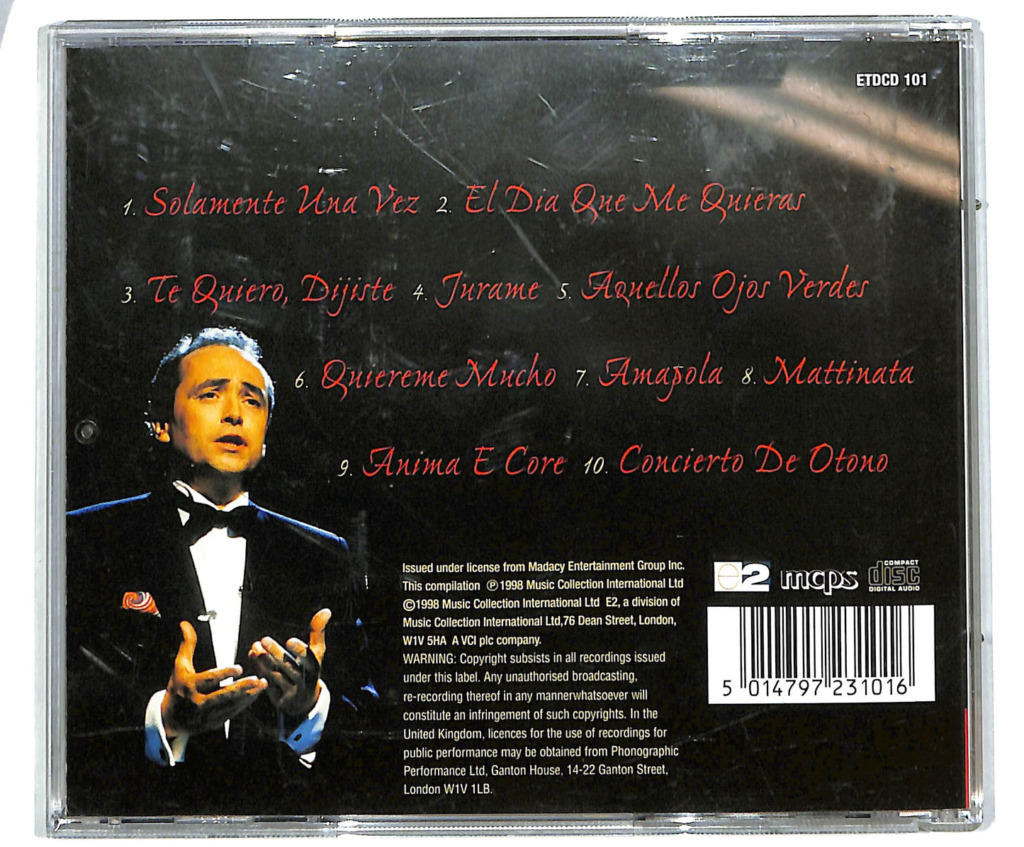 EBOND Jose Carreras - Love Songs From Spain CD CD039139