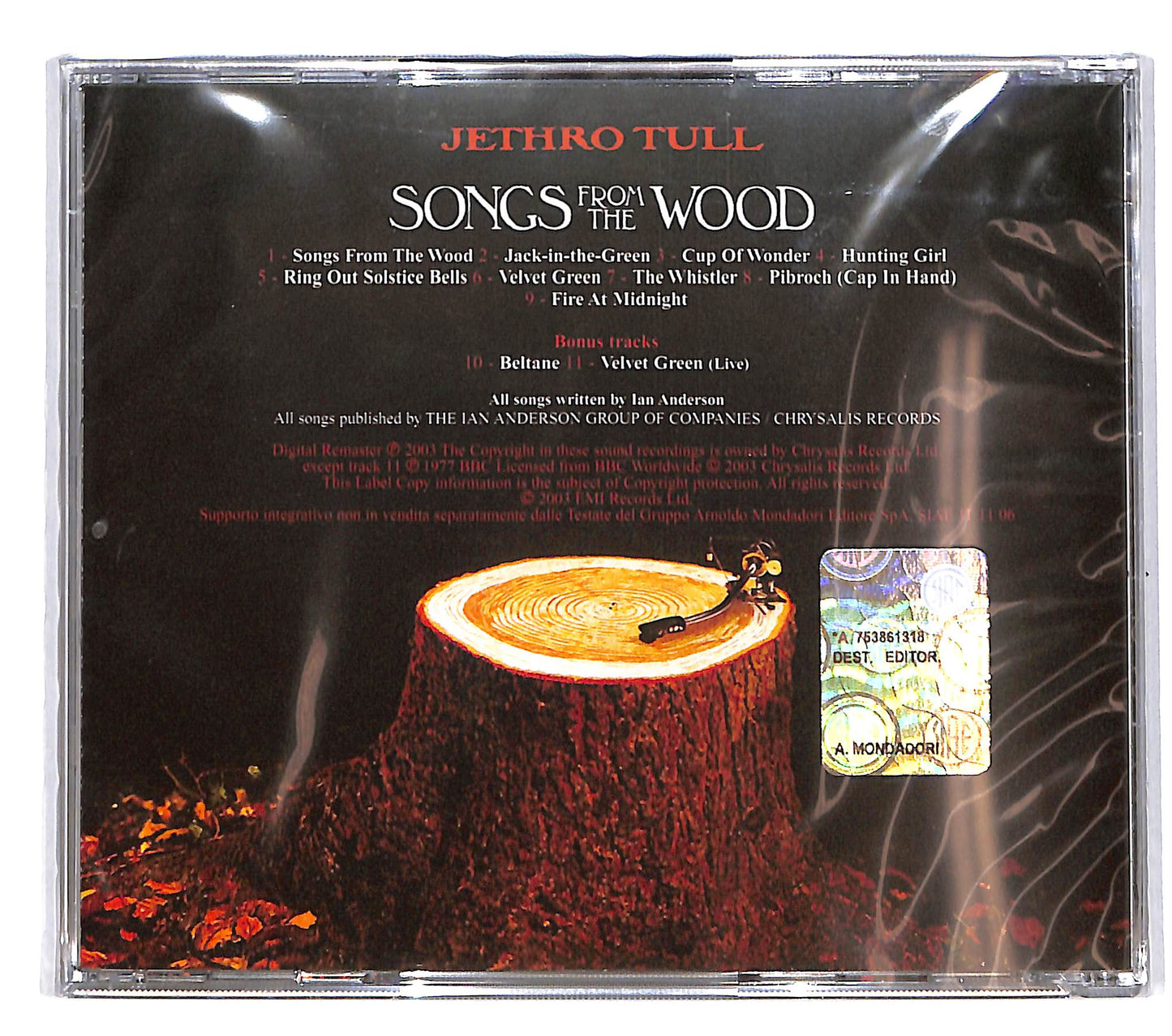 EBOND Jethro Tull - Songs From The Wood EDITORIALE CD CD039233