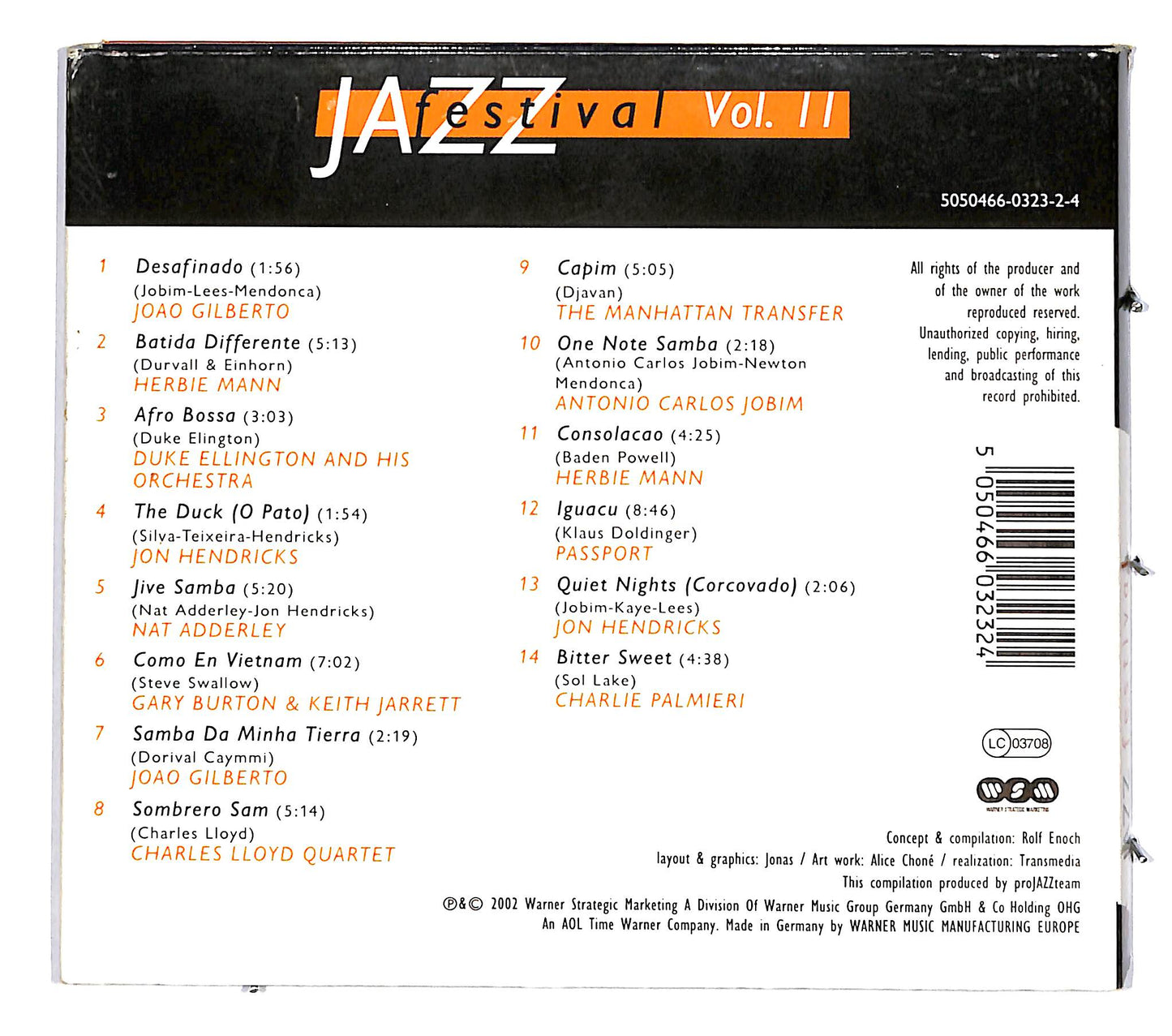 EBOND Jazz Festival vol. II -Latin groove Digipack CD CD039258