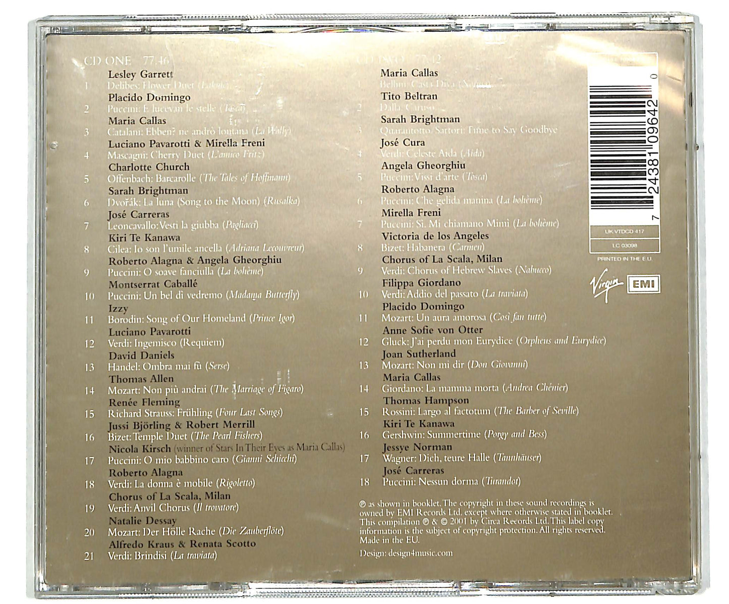 EBOND The Opera Album 2002 CD CD039414