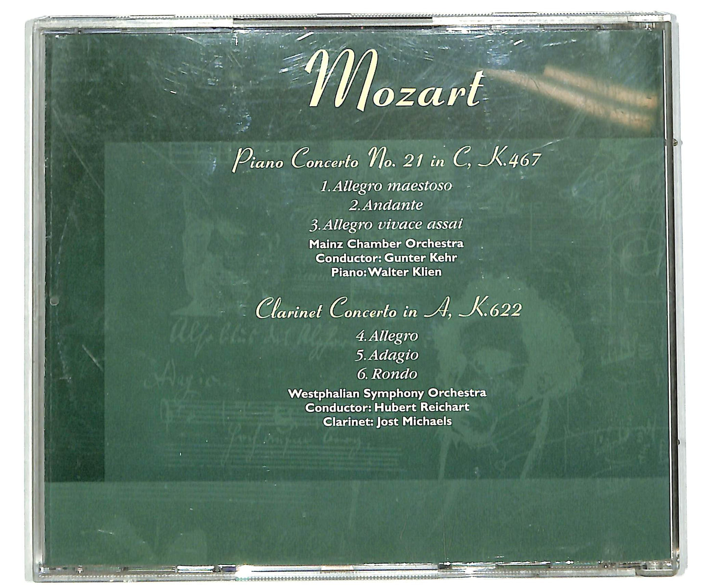 EBOND Piano Concerto No.21 - Clarinet Concerto CD CD039430