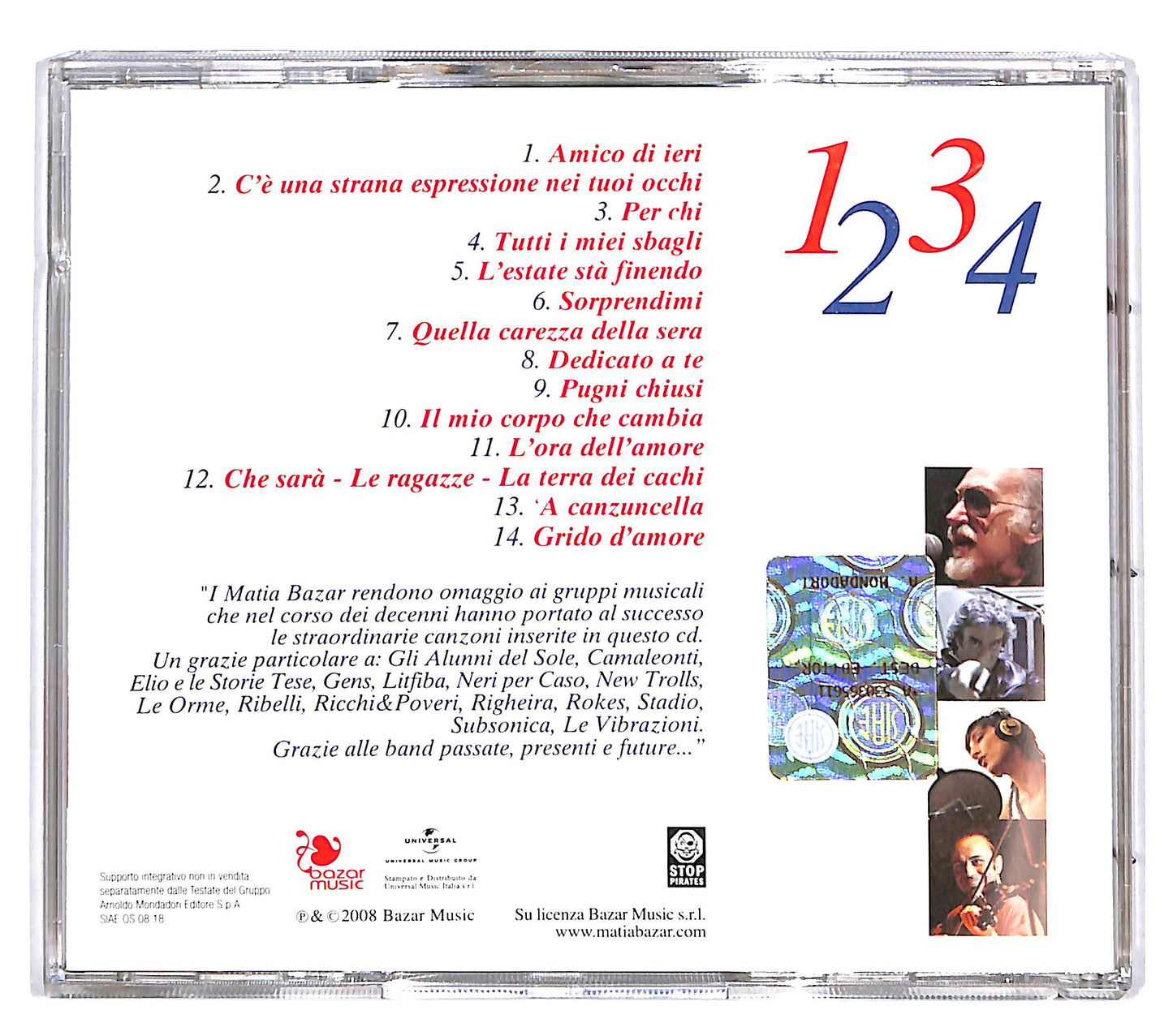 EBOND Matia Bazar - One1two2three3four4 volume due CD CD039523