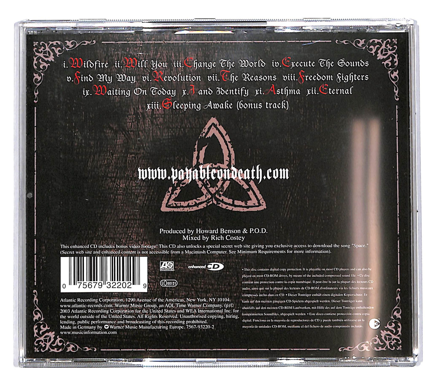 EBOND P.O.D. - Payable On Death CD CD039527