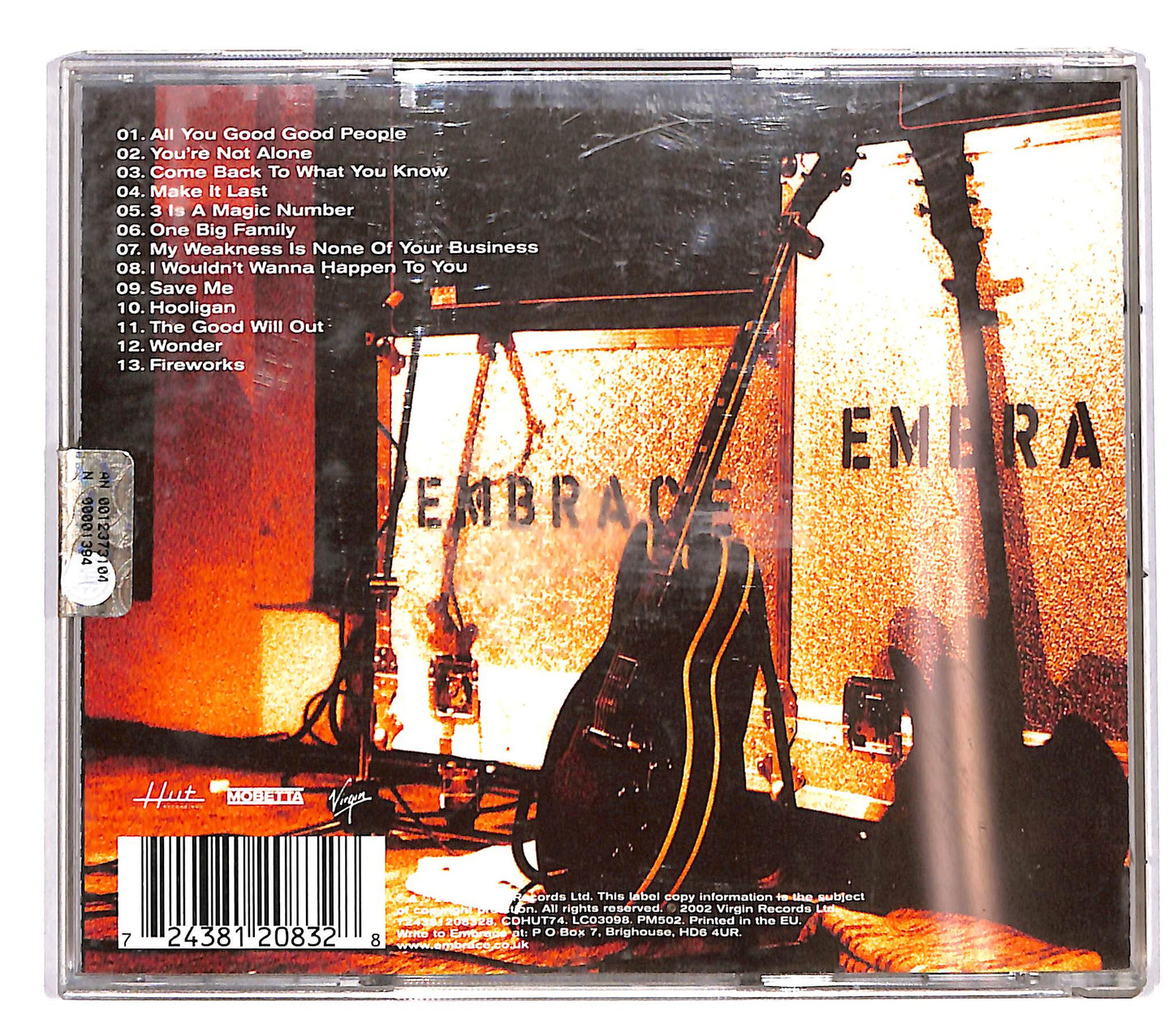 EBOND Embrace - Fireworks (Singles 1997-2002) CD CD039547