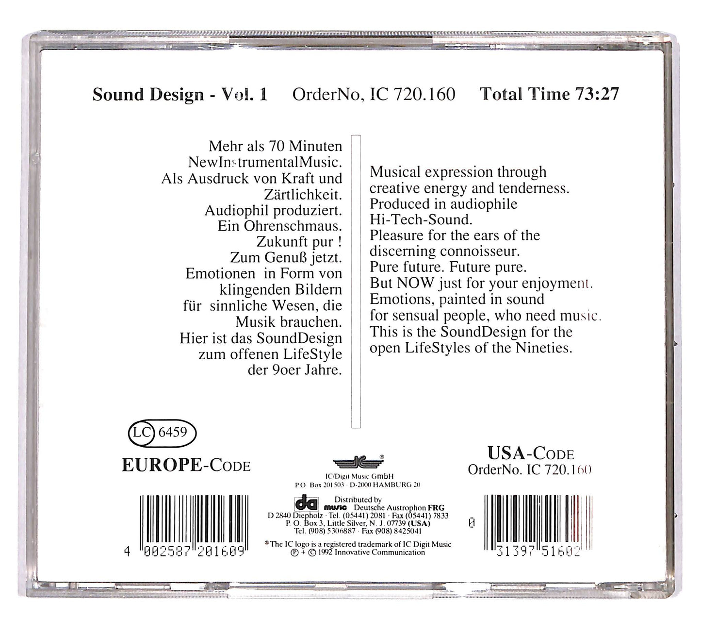 EBOND Various - Sound Design - Vol.1 CD CD039556