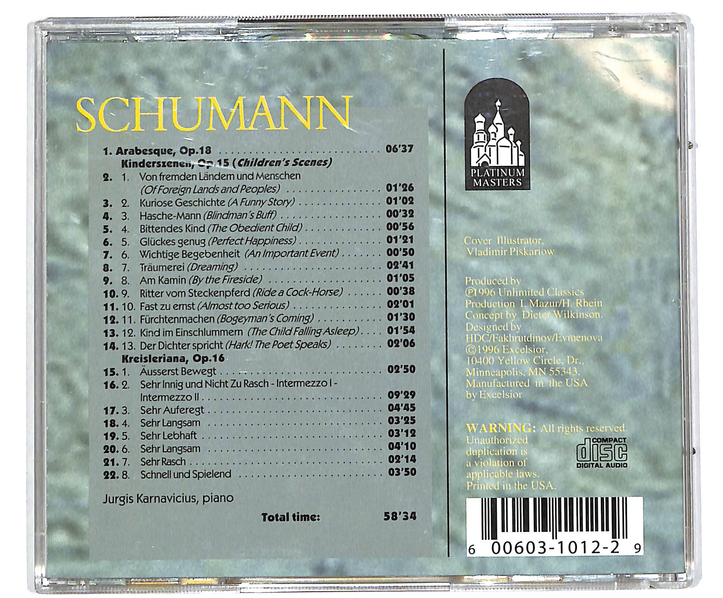 EBOND Schumann: The Romantic Piano EDITORIALE CD CD039701
