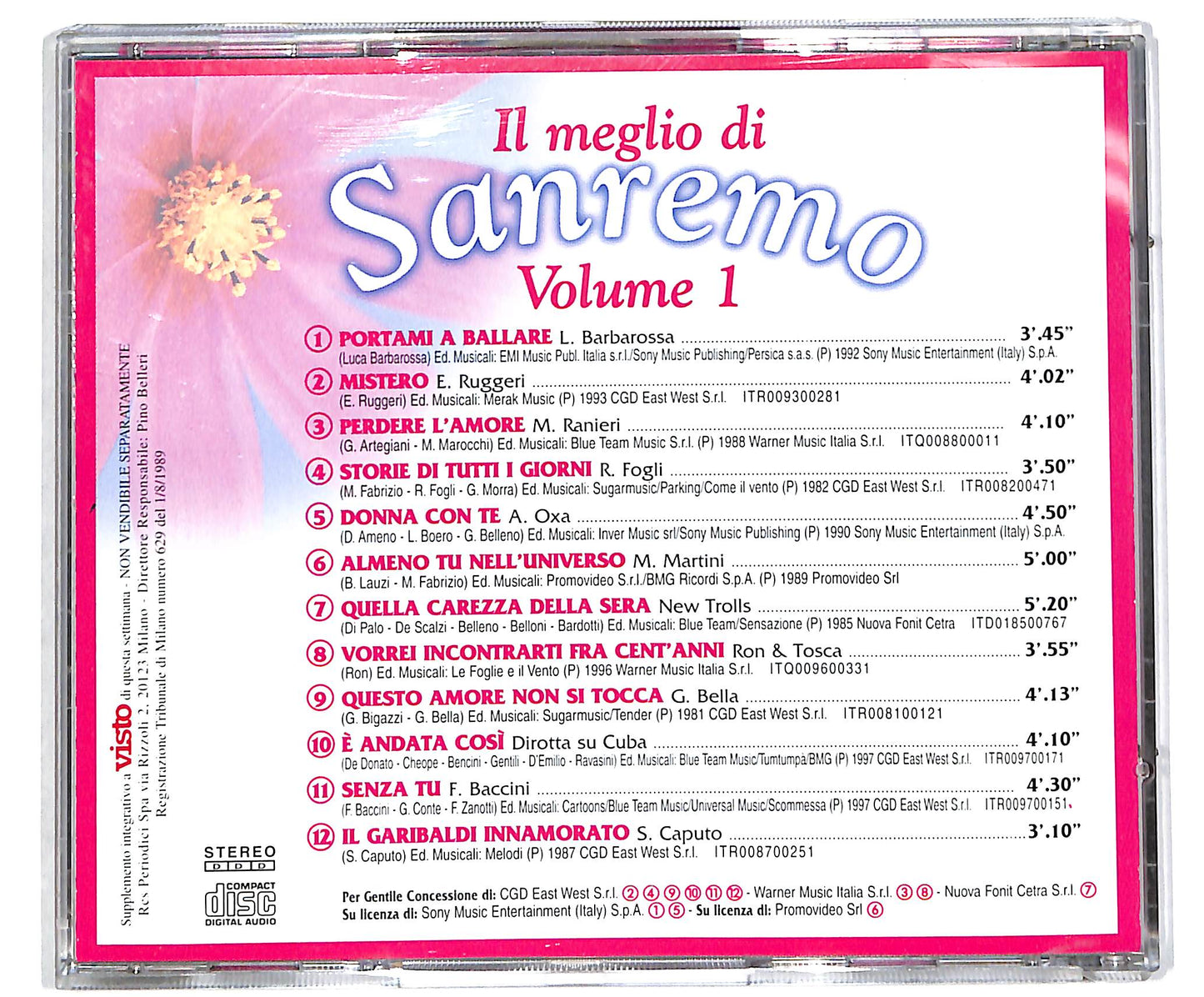 EBOND Il meglio di Sanremo Volume 1 CD CD039716
