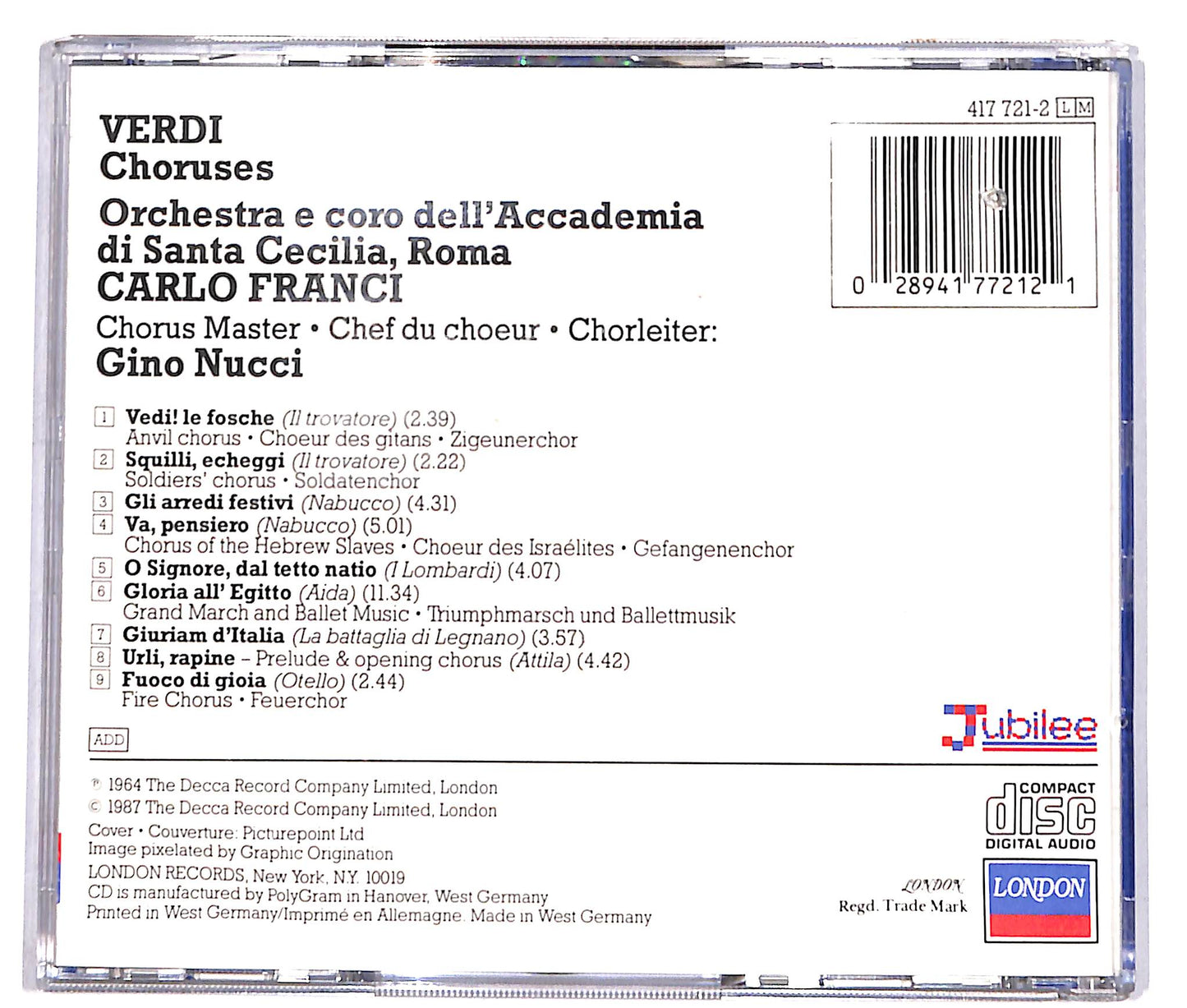 EBOND Verdi Choruses CD CD039835