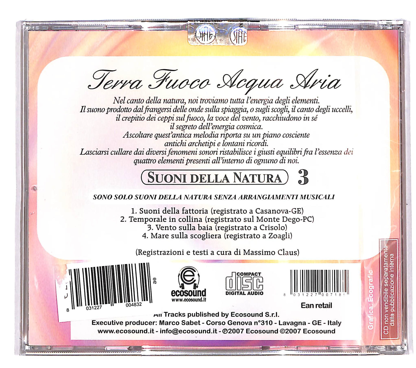 EBOND Various - I suoni della Natura vol. 3 CD CD039912