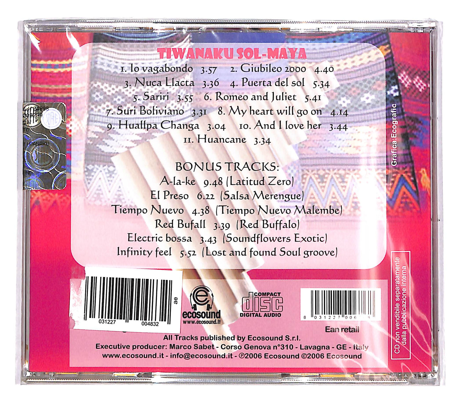 EBOND Variours - Tiwanaku sol - Maya CD CD039913