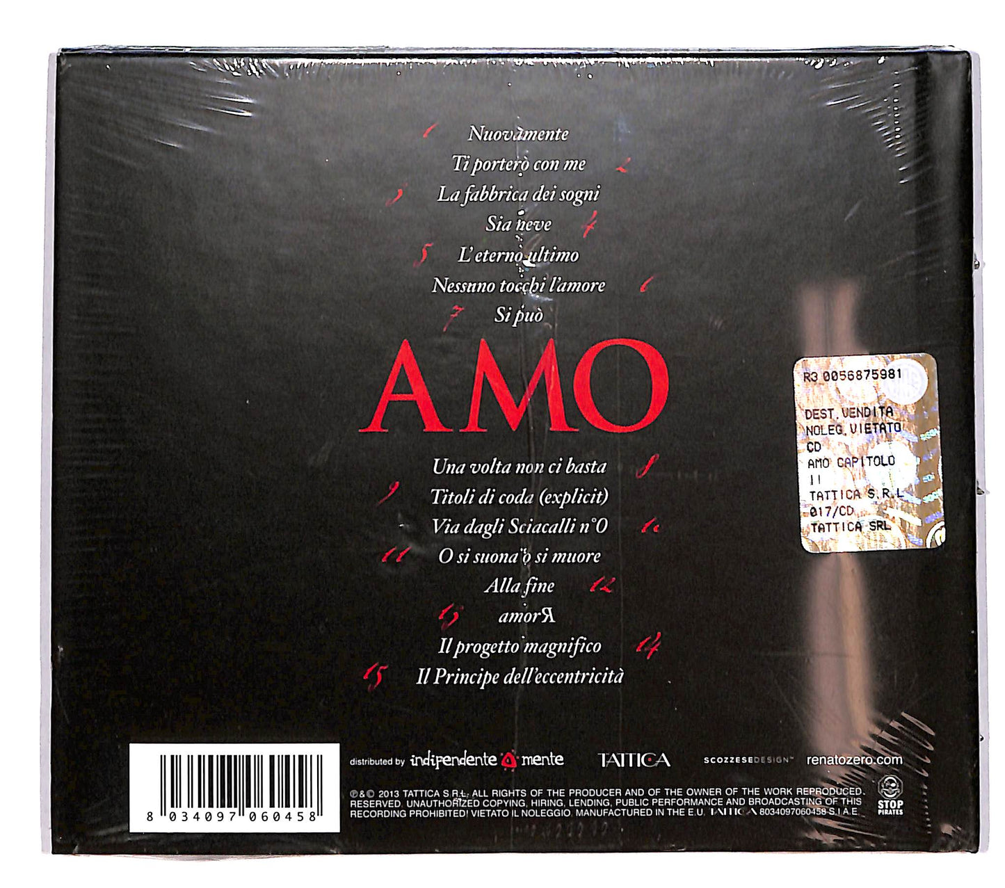 EBOND Renato Zero - Amo - Capitolo II CD CD039935