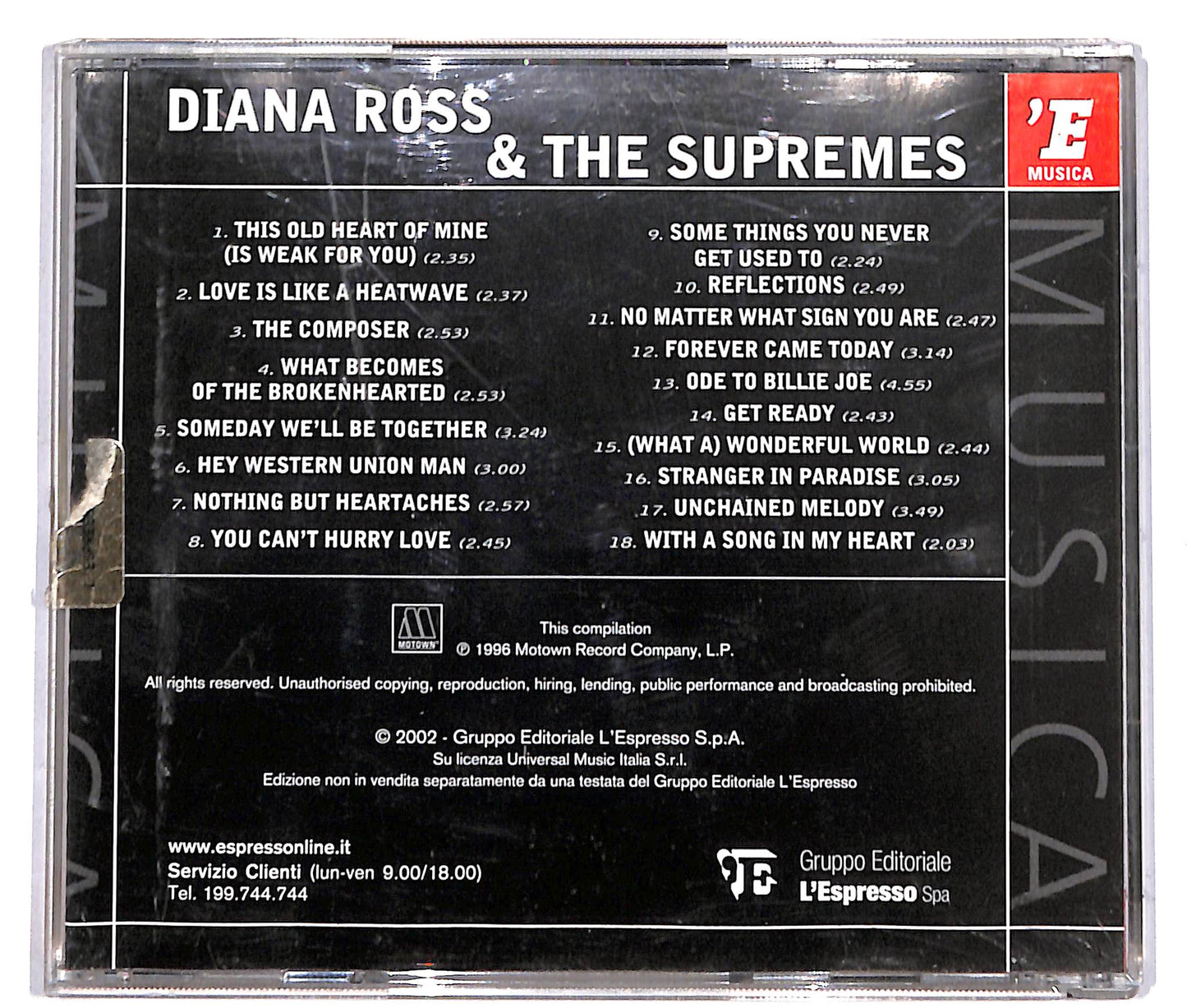 EBOND Diana ross & the supremas - EDITORIALE CD CD040005