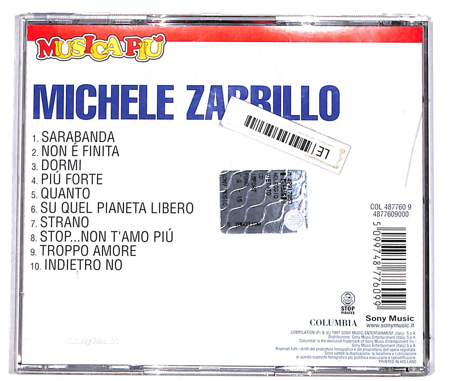 EBOND Michele Zarrillo - Michele Zarrillo CD CD040227