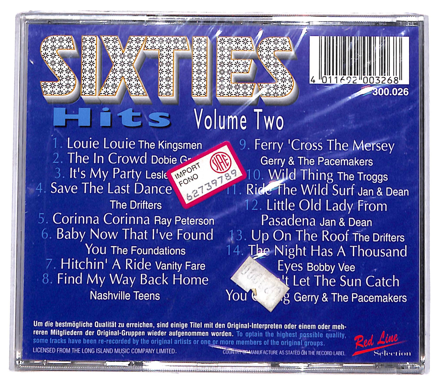 EBOND sixties hits - volume two CD CD040237