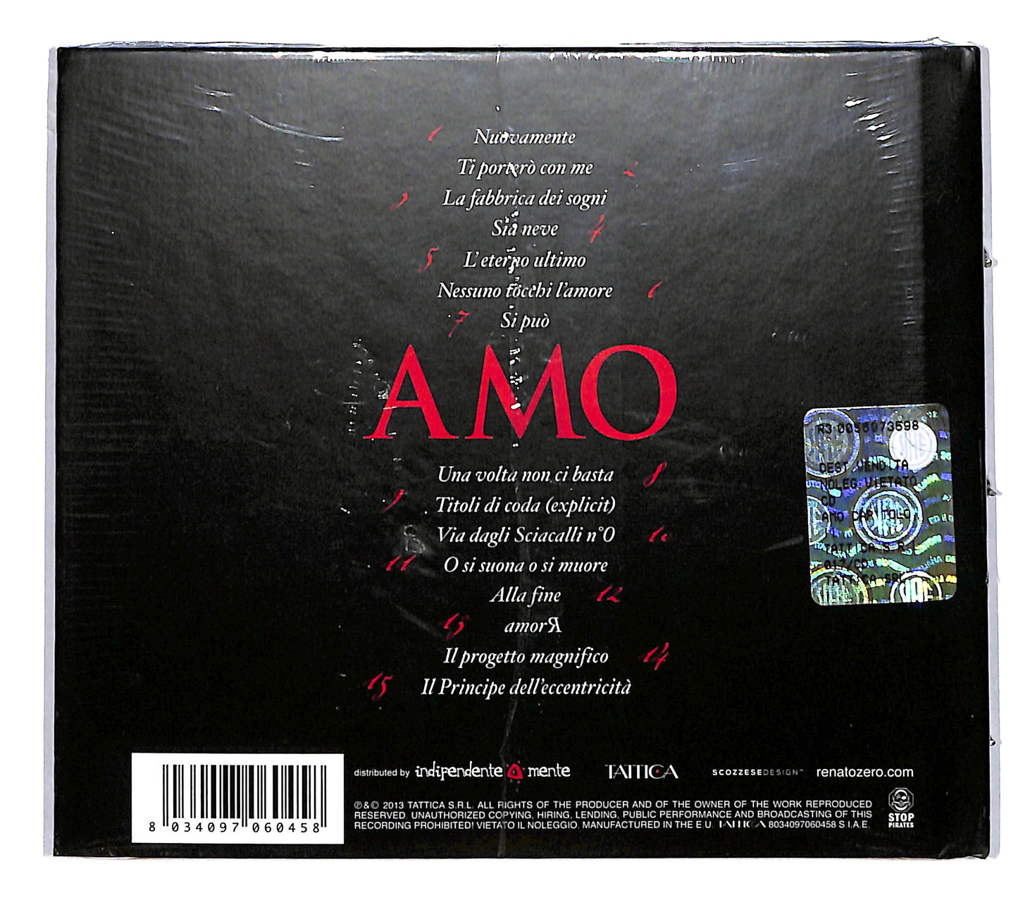 EBOND Renato Zero - Amo - Capitolo II CD CD040306