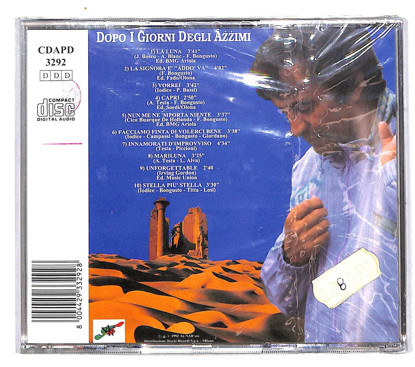 EBOND Fred Bongusto - Io, Dopo I Giorni Degli Azzimi CD CD040334