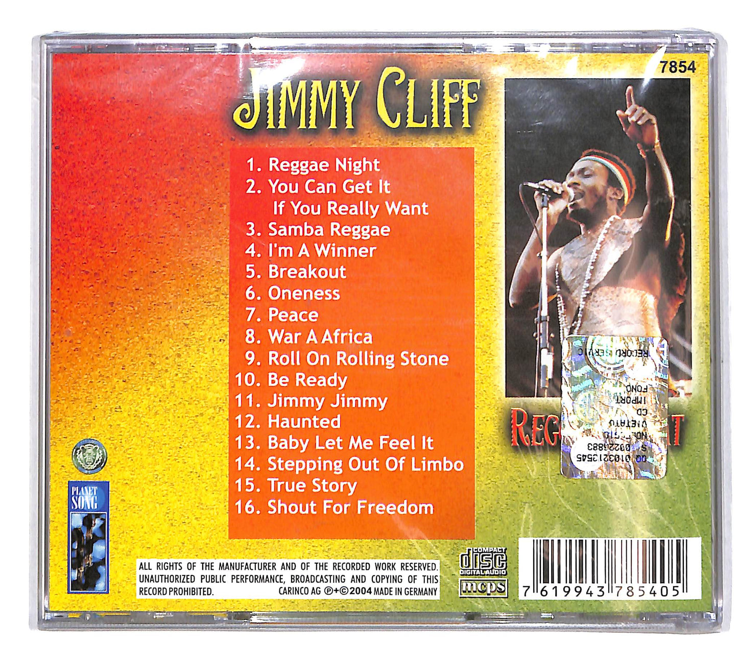 EBOND Jimmy Cliff - Reggae Night CD CD040344