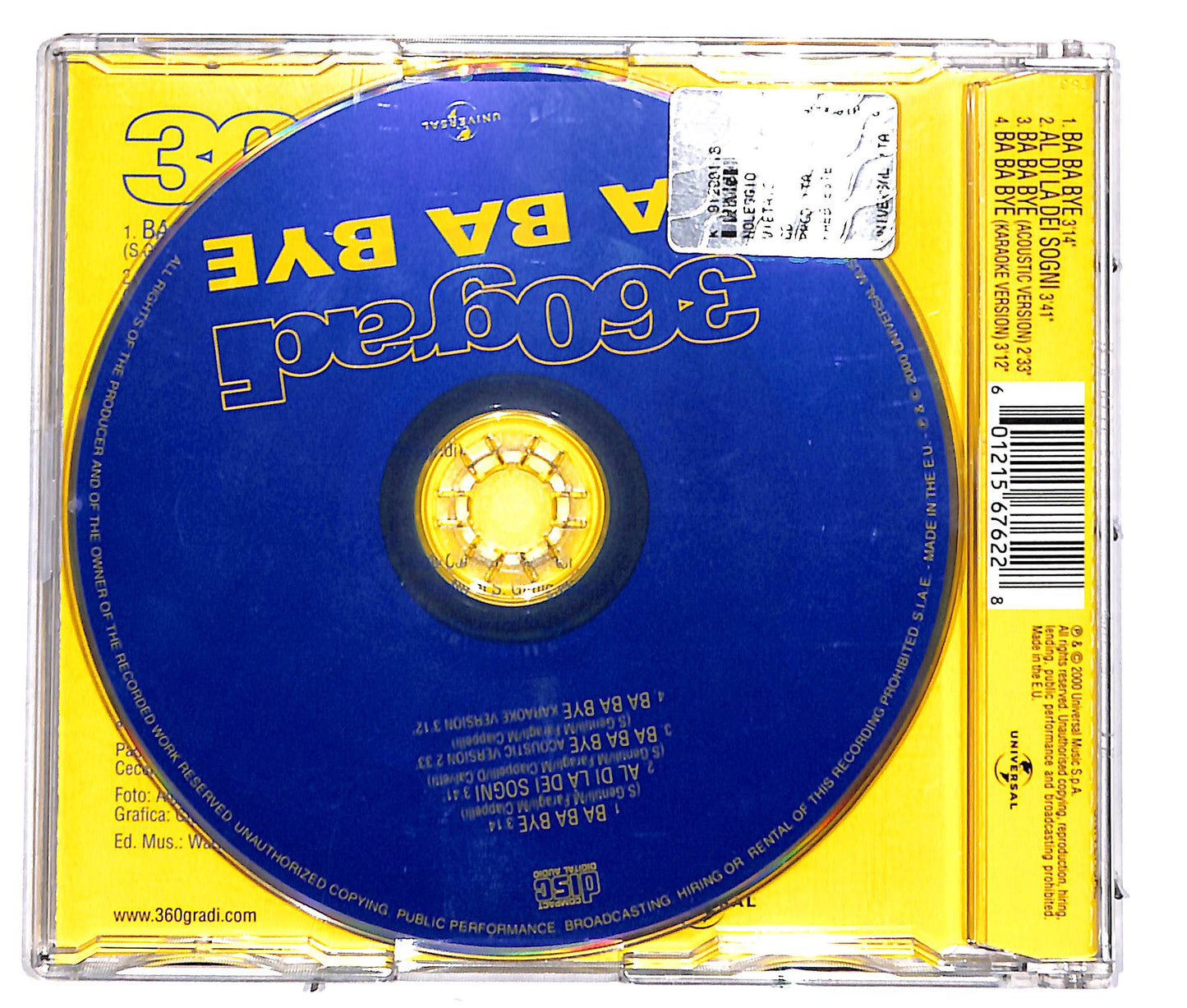 EBOND 360 Gradi - Ba Ba Bye CD CD040412