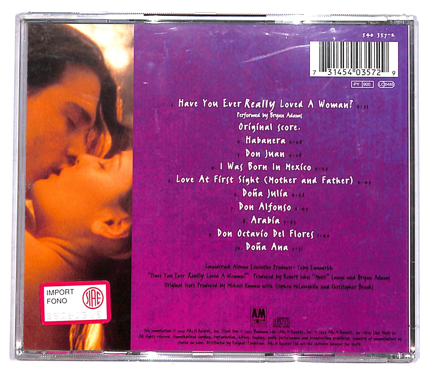 EBOND Michael Kamen - Don Juan DeMarco (Original Motion Picture Soundtrack) CD CD040429