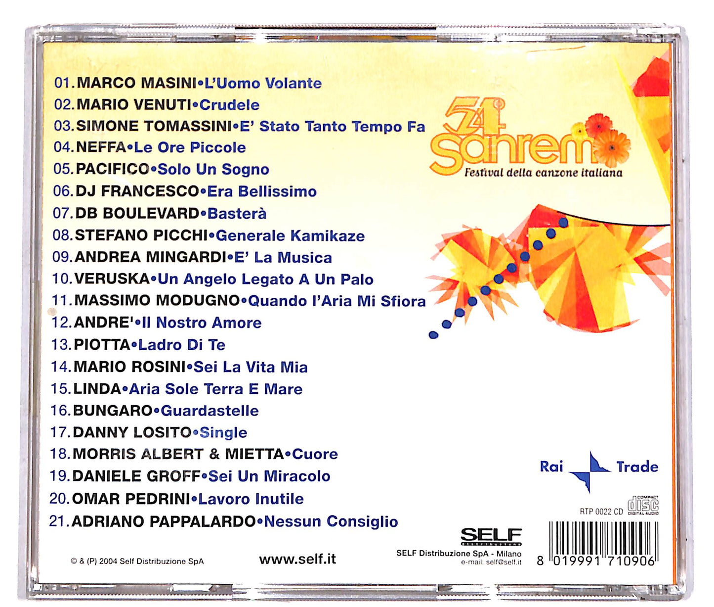 EBOND Various - 54° Sanremo (Festival Della Canzone Italiana) CD CD040431