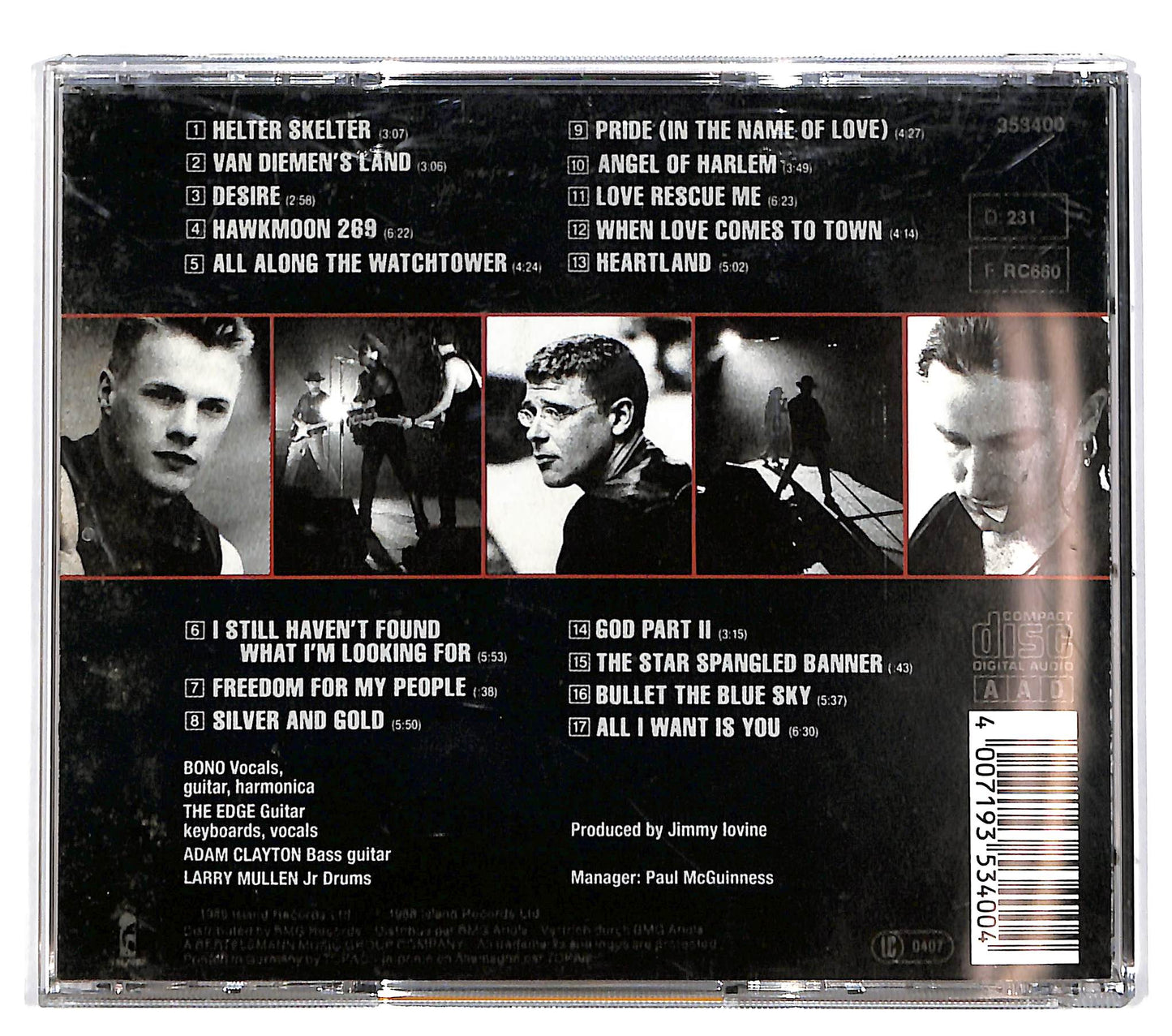 EBOND U2 - Rattle And Hum CD CD040917