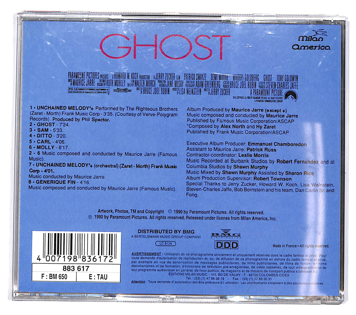 EBOND Maurice Jarre - Ghost CD CD040939