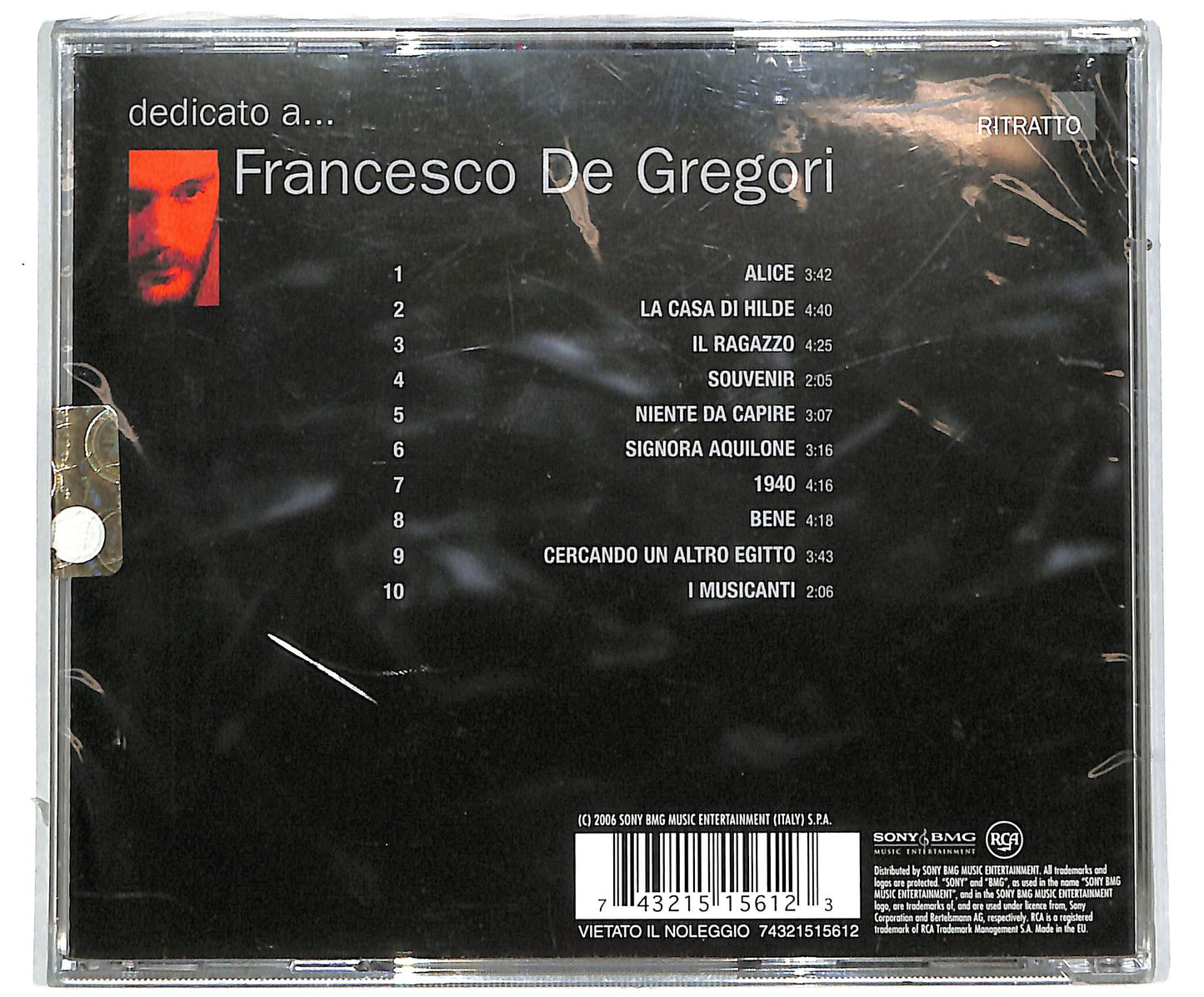 EBOND Francesco De Gregori - Dedicato A ... CD CD041348