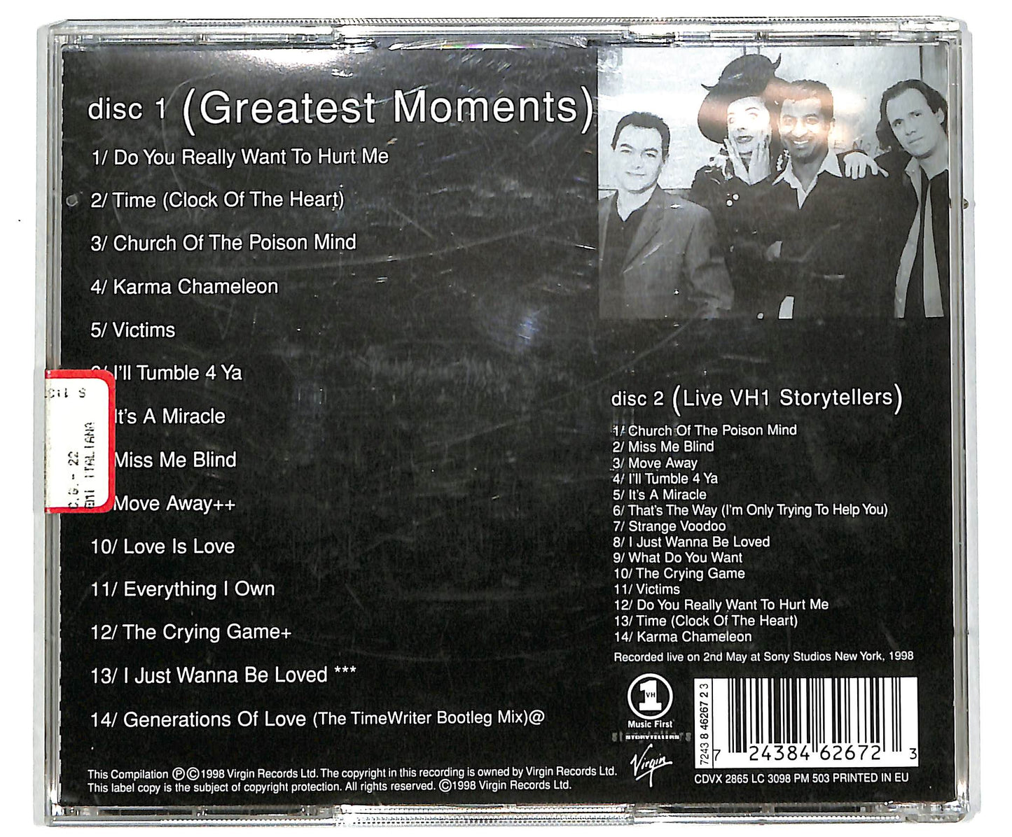 EBOND Culture Club - Greatest Moments CD CD041359