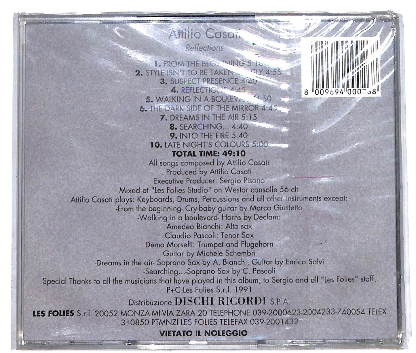 EBOND Attilio Casati - Reflections CD CD041440